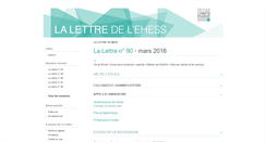 Desktop Screenshot of lettre.ehess.fr