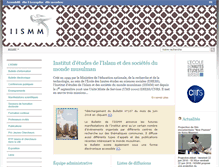 Tablet Screenshot of iismm.ehess.fr