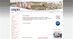 Desktop Screenshot of cespra.ehess.fr